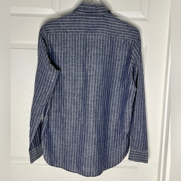 Frank & Eileen Linen Blend Button Down Shirt Sz XS - Picture 2 of 7